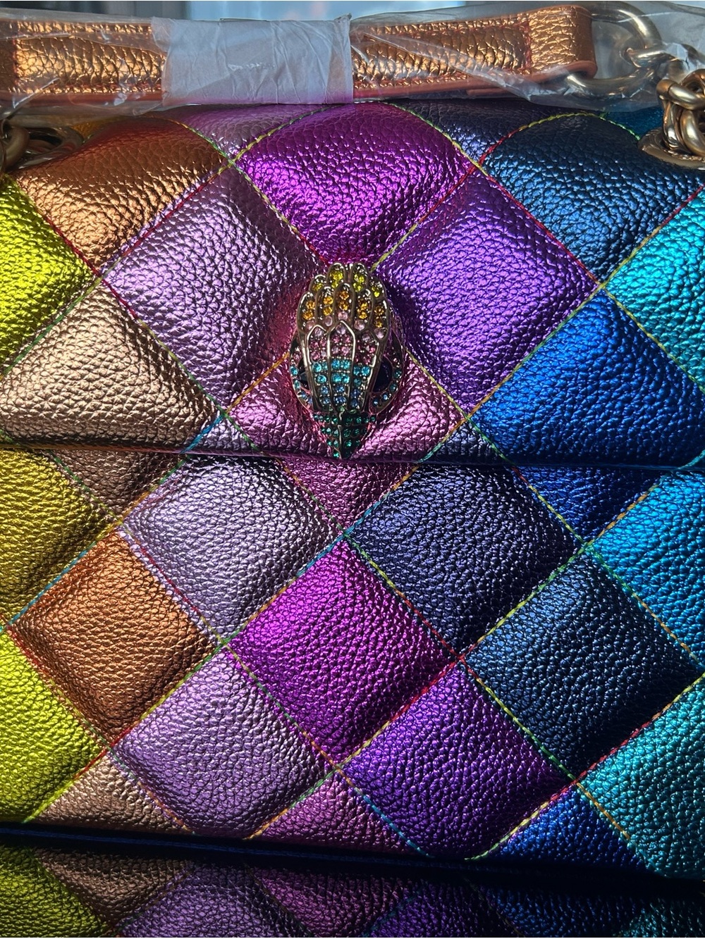 Kurt Geiger londen large Kensington Quilted Shoulder Bag - Multicolor Metallic